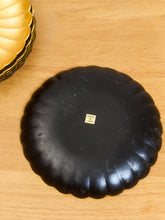 Load image into Gallery viewer, Mid Century Otagiri Golden Japanese Lacquer Ware Floral Shaped Plates - Set of 7
