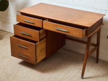 Load image into Gallery viewer, Mid-Century Modern Four-Drawer Walnut Writing Desk by Sligh Lowry
