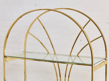 Load image into Gallery viewer, Vintage Brass Arched Etagere designed by Milo Baughman for Design Institute of America (DIA)
