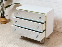 Load image into Gallery viewer, Vintage 1970’s Drawer Atomic Glass Dresser
