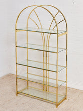 Load image into Gallery viewer, Vintage Brass Arched Etagere designed by Milo Baughman for Design Institute of America (DIA)
