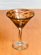 Load image into Gallery viewer, Set of 6 Handblown Tortoise Double Martini Glasses
