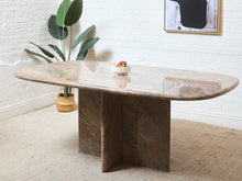 Load image into Gallery viewer, Post Modern Pink and Beige Granite Stone Dining Table
