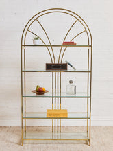 Load image into Gallery viewer, Vintage Brass Arched Etagere designed by Milo Baughman for Design Institute of America (DIA)
