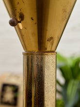 Load image into Gallery viewer, Brass Tubular Vintage Torchiere
