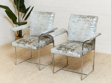 Load image into Gallery viewer, Milo Baughman Dining Chairs in Knoll Fabric set of 8
