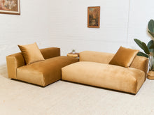 Load image into Gallery viewer, Low profile 1970’s Style 2 piece Sofa Set
