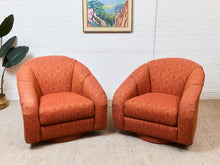 Load image into Gallery viewer, Orange Vintage Club Chair
