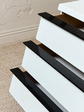 Load image into Gallery viewer, White Lacquer Dresser with Black Trim
