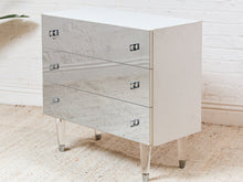 Load image into Gallery viewer, Vintage 1970’s Drawer Atomic Glass Dresser
