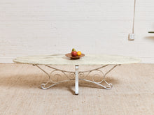 Load image into Gallery viewer, Oval Vintage Coffee Table Hollywood Regency
