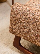 Load image into Gallery viewer, Vintage Rocking Chair in Nubby Fabric New Upholstery

