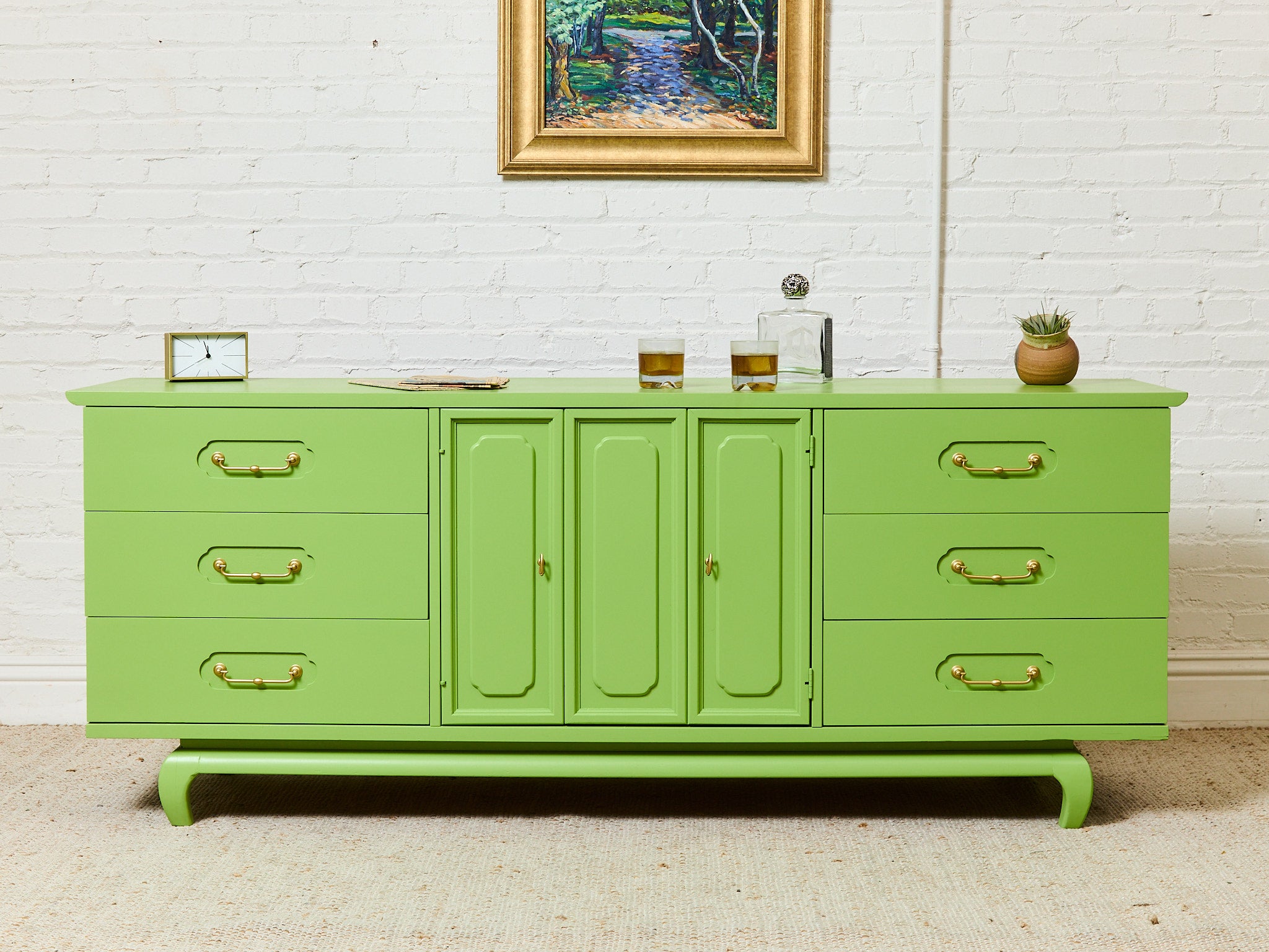 green emerald velvet dress Amazon.com: Yechen 47.2'' Wide Mid-Century Modern Dresser with Hand-Woven  Natural Rattan, Vintage Green Boho 6 Drawer Dressers with Wooden Legs, Wood  Storage Chest of Drawers for Bedroom, Living Room, Nursery : Home main image 1