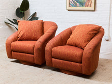 Load image into Gallery viewer, Orange Vintage Club Chair
