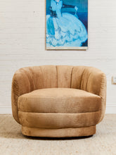 Load image into Gallery viewer, Rowan Swivel Chair in Maya Caramel Fabric
