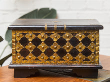 Load image into Gallery viewer, Brass Vintage Hammered Box
