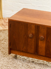 Load image into Gallery viewer, Vintage Brown Saltman Credenza with Plinth Base
