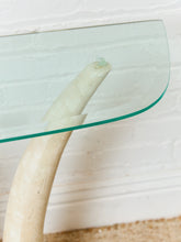 Load image into Gallery viewer, Faux Horn Post Modern Console Table
