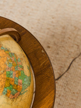 Load image into Gallery viewer, Vintage Replogle Illuminated  Mid Century Walnut Floor Globe
