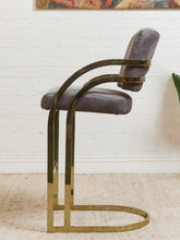 Load image into Gallery viewer, Pair of Vintage Deco Baughman Style Bar Stools
