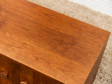 Load image into Gallery viewer, Vintage Brown Saltman Credenza with Plinth Base
