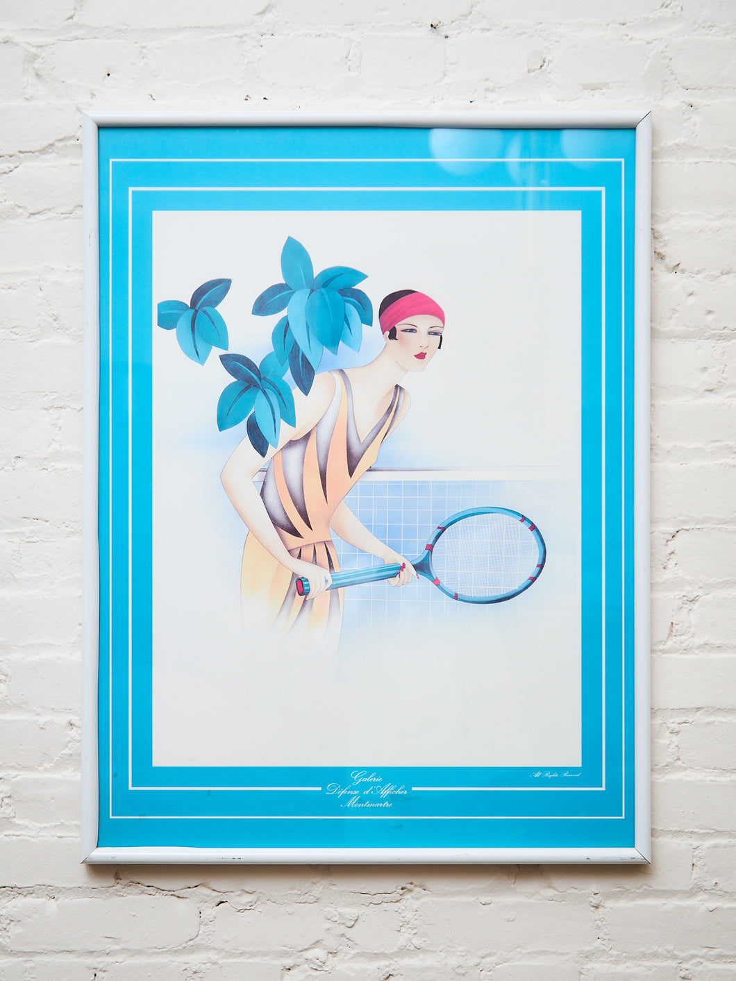 Vogue Tennis Deco Post Modern Art