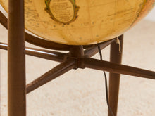 Load image into Gallery viewer, Vintage Replogle Illuminated  Mid Century Walnut Floor Globe
