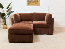 Load image into Gallery viewer, Diana Loveseat and Ottoman in Amici Tobacco
