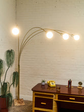Load image into Gallery viewer, 4 Headed Brass Arc Lamp
