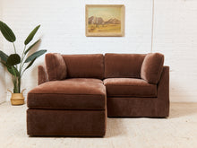 Load image into Gallery viewer, Diana Loveseat and Ottoman in Amici Tobacco
