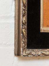 Load image into Gallery viewer, Textural Figural Relief Artwork in Gilt Frame with Velvet Mat
