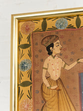 Load image into Gallery viewer, Indian Pichwai Painting of Krishna and Gopis on Fabric

