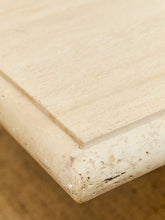 Load image into Gallery viewer, Travertine Post Modern Dining Table
