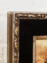 Load image into Gallery viewer, Textural Figural Relief Artwork in Gilt Frame with Velvet Mat
