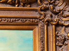 Load image into Gallery viewer, The Three Horsemen vintage, painting and gorgeous Italian frame a
