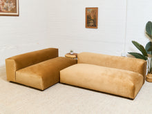 Load image into Gallery viewer, Low profile 1970’s Style 2 piece Sofa Set
