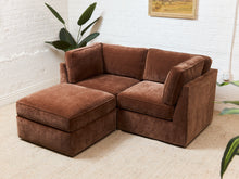 Load image into Gallery viewer, Diana Loveseat and Ottoman in Amici Tobacco
