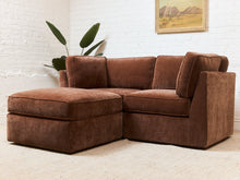 Load image into Gallery viewer, Diana Loveseat and Ottoman in Amici Tobacco
