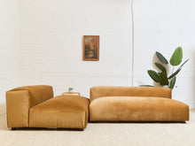Load image into Gallery viewer, Low profile 1970’s Style 2 piece Sofa Set
