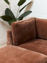 Load image into Gallery viewer, Diana Loveseat and Ottoman in Amici Tobacco
