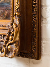 Load image into Gallery viewer, The Three Horsemen vintage, painting and gorgeous Italian frame a

