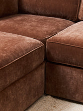 Load image into Gallery viewer, Diana Loveseat and Ottoman in Amici Tobacco
