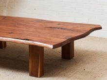 Load image into Gallery viewer, Primitive Raw Wood Live Edge Estate Coffee Table
