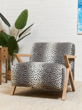 Load image into Gallery viewer, Zephyr Lounge Chair in Cheetah Upholstery
