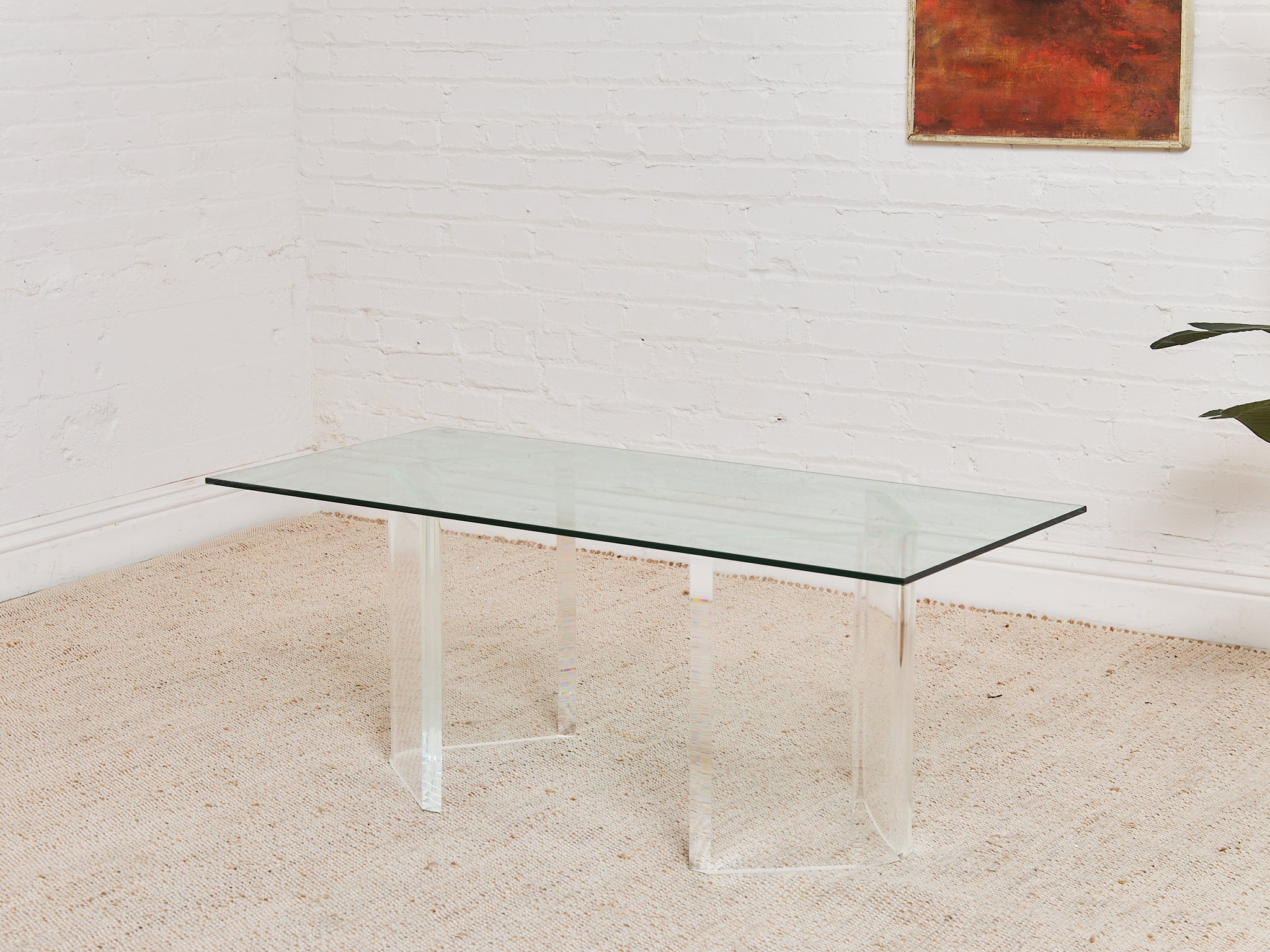 Post Modern Mid Century Lucite Coffee Table – Sunbeam Vintage