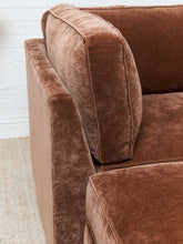 Load image into Gallery viewer, Diana Loveseat and Ottoman in Amici Tobacco
