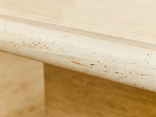 Load image into Gallery viewer, Travertine Post Modern Dining Table

