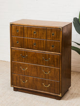 Load image into Gallery viewer, Vintage Drexel Campaign Highboy
