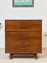 Load image into Gallery viewer, Walnut Mid Century Highboy
