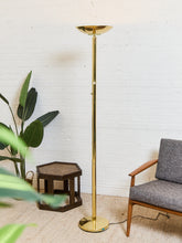 Load image into Gallery viewer, Brass Torchiere Lamp
